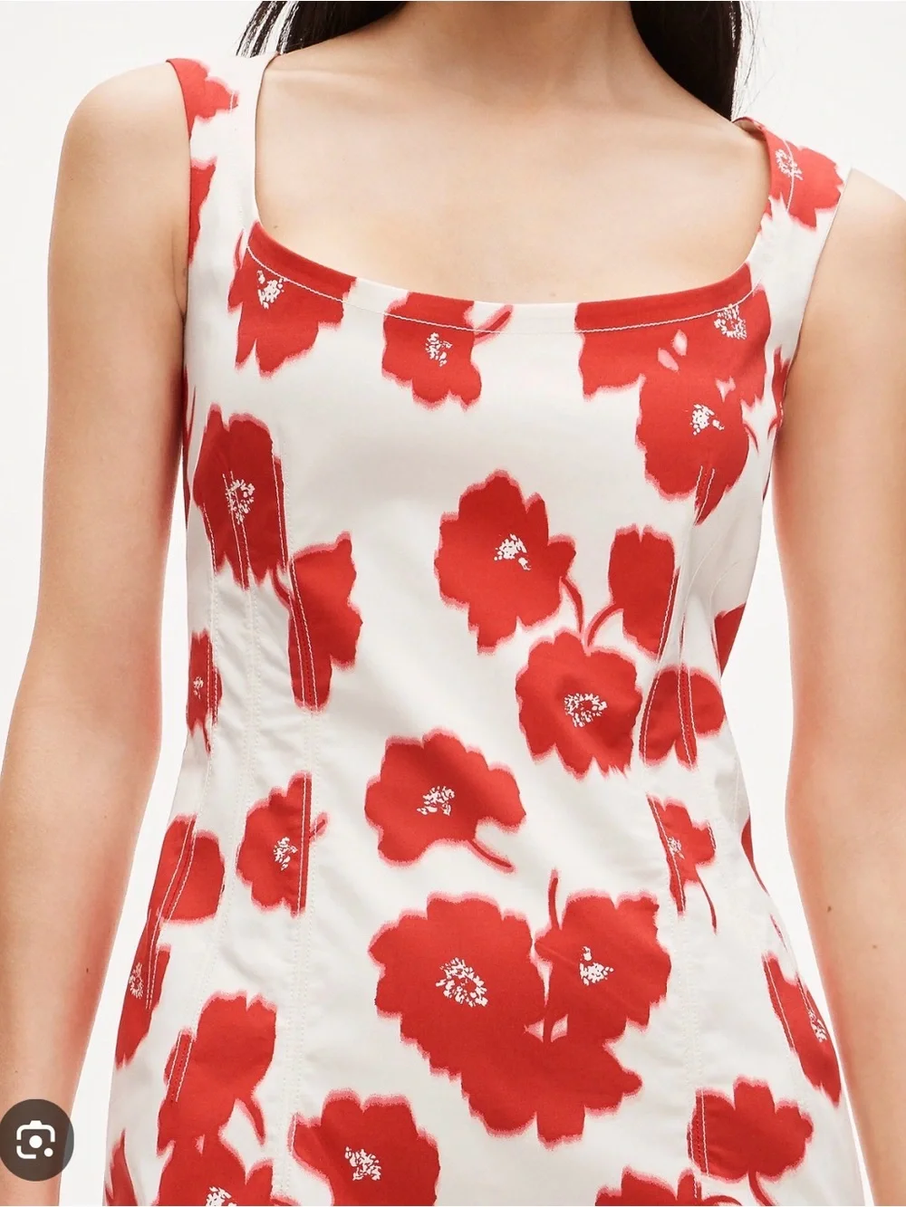 J. Crew Scoopneck sheath dress in stretch cotton-blend poplin